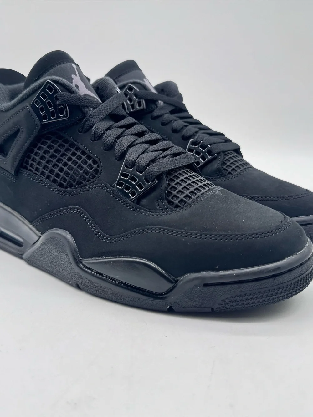 Air Jordan 4 Retro 2025 Black Cat FV5029-010 Men’s Size 13 B Grade